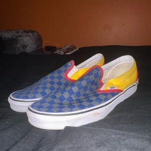 Multi Color Slip On Vans
